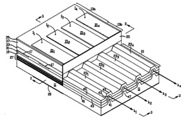 Patent sketch for monolithic multi-wavelength laser diode array