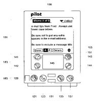 Patent sketch for interacting with a portable computer system