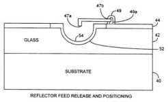 Patent sketch for micromachined reflector antenna method